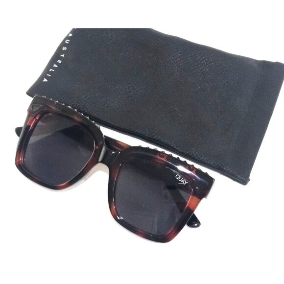 Quay Australia Icy 126 Square Tortoiseshell Sunglasses Womens Discontinued main image 4